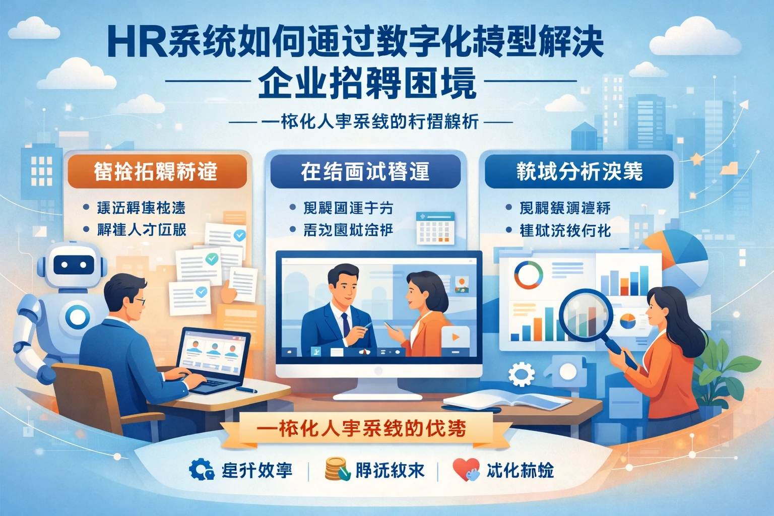 HR系统如何通过数字化转型解决企业招聘困境——体化人事系统的价值解析