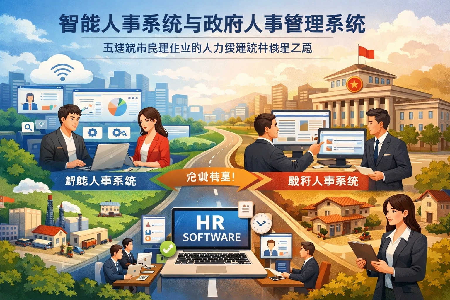 智能人事系统与政府人事管理系统：五线城市民营企业的人力资源软件转型之路