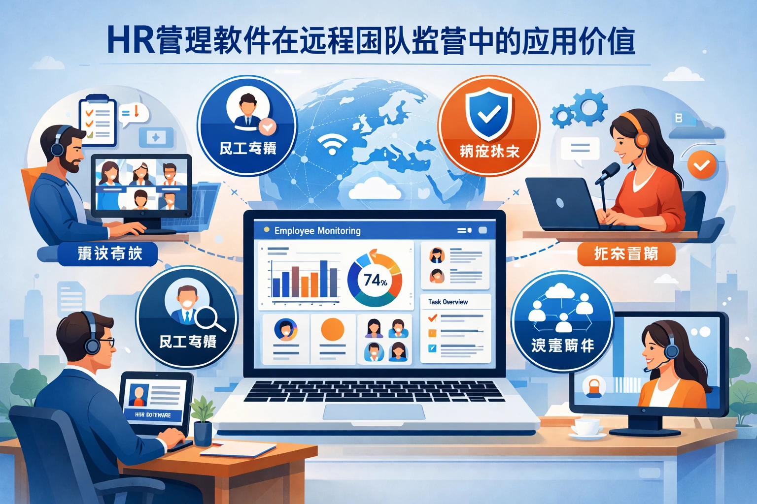 HR管理软件在远程团队监管中的应用价值