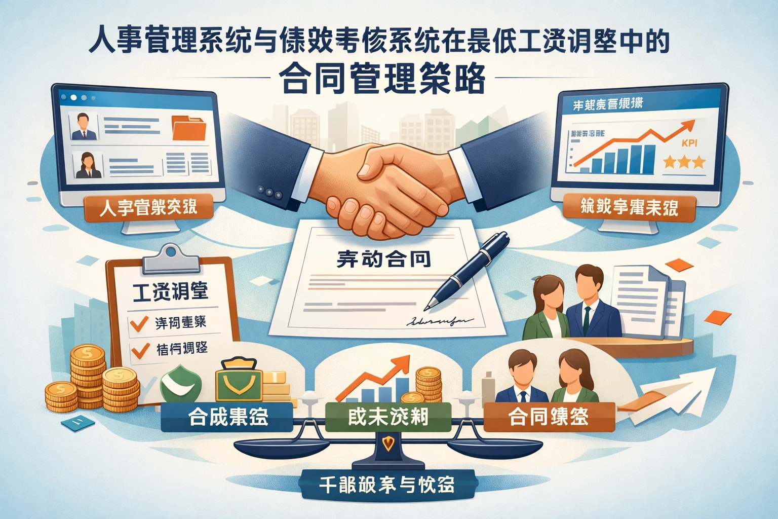 人事管理系统与绩效考核系统在最低工资调整中的合同管理策略