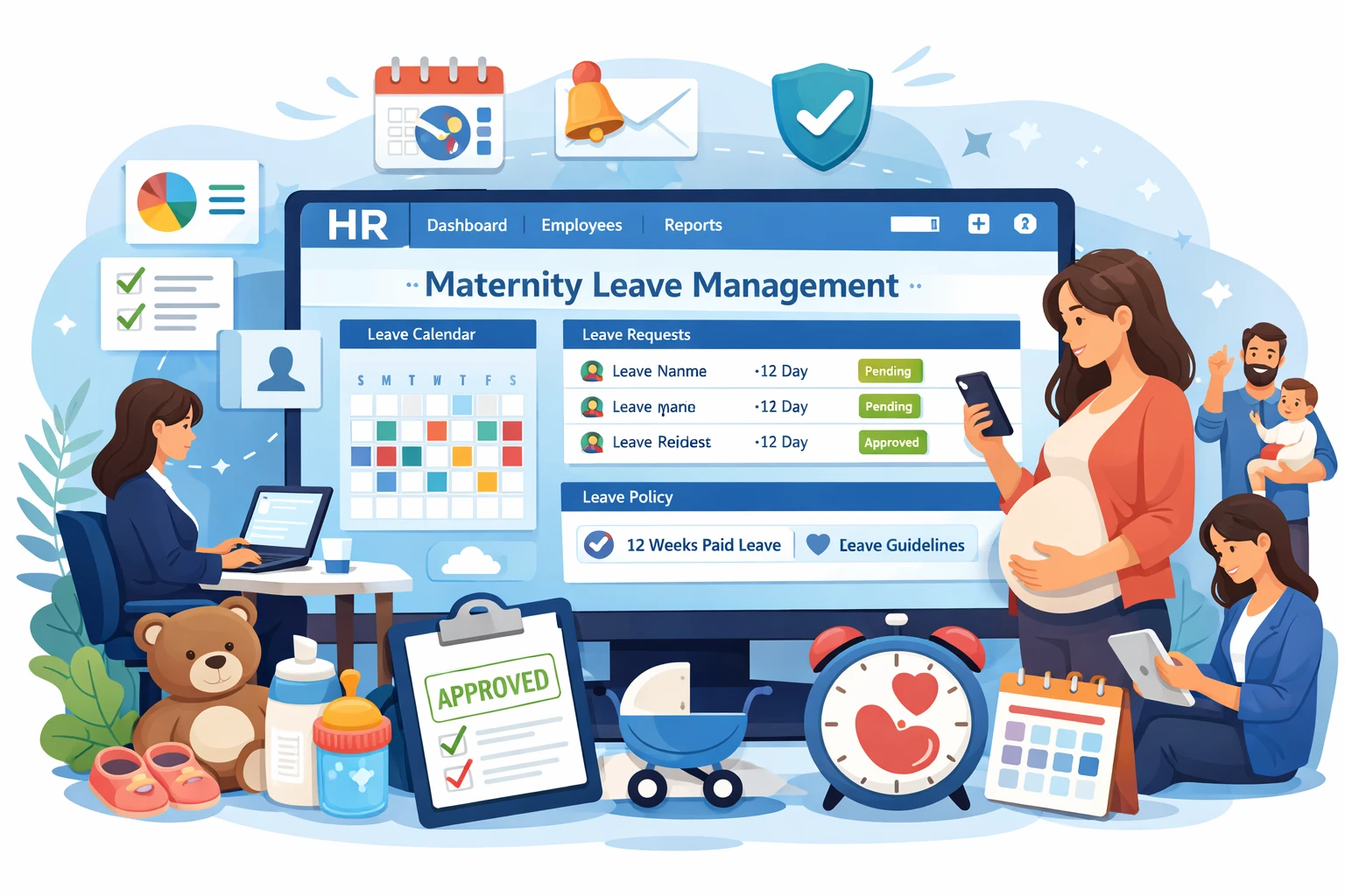 HR管理软件的产假管理功能