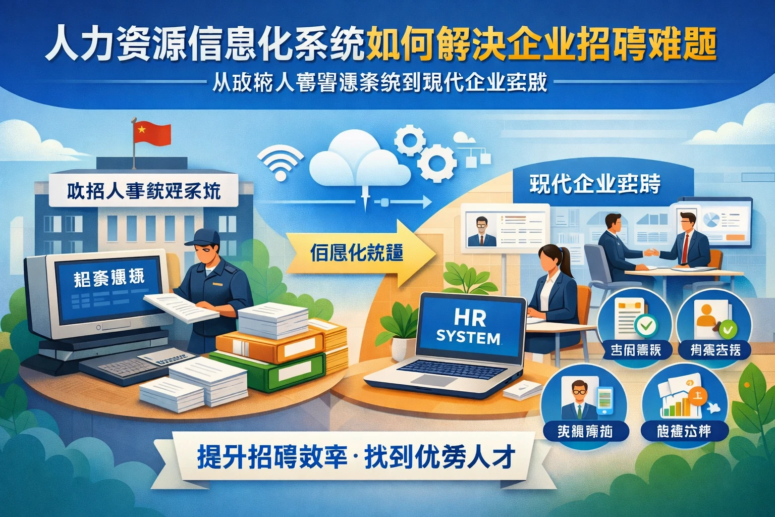 人力资源信息化系统如何解决企业招聘难题——从政府人事管理系统到现代企业实践