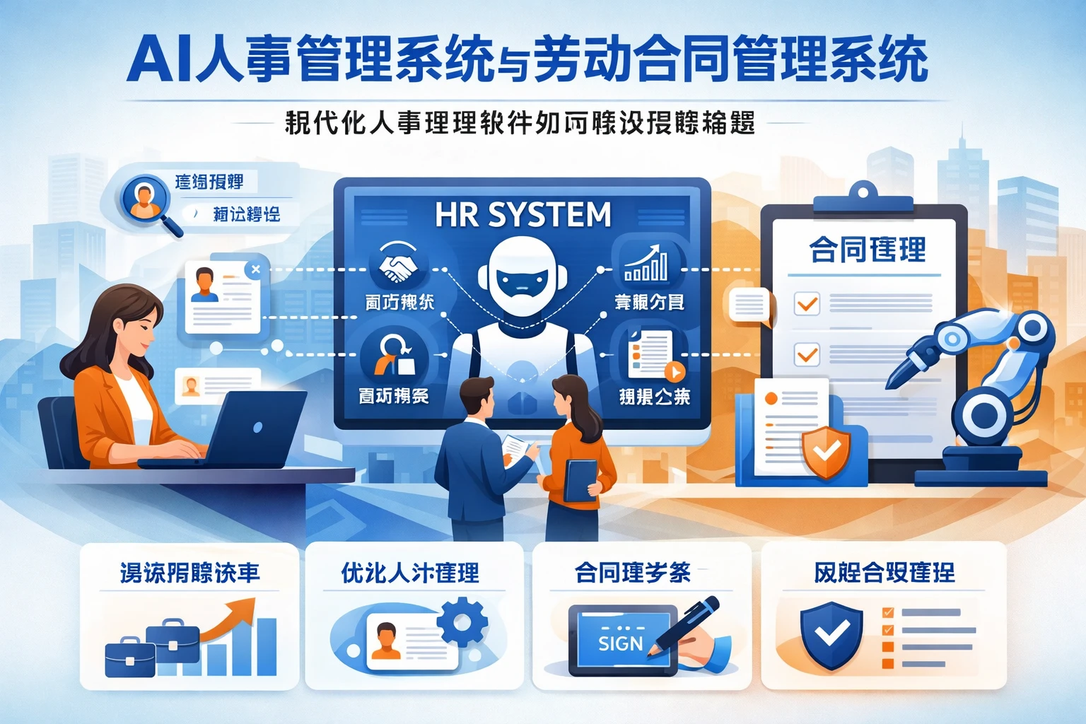 AI人事管理系统与劳动合同管理系统：现代化人事管理软件如何解决招聘难题