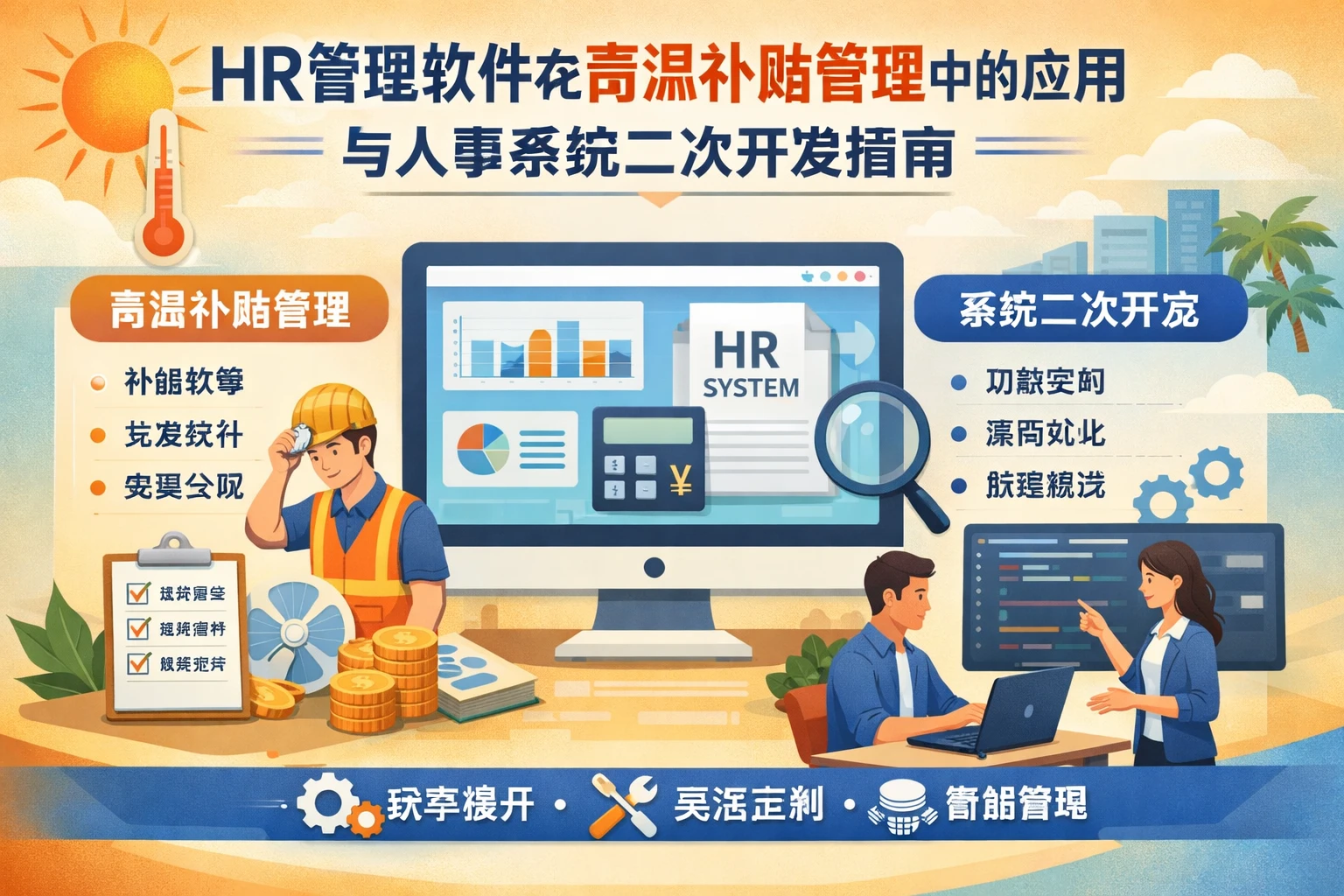 HR管理软件在高温补贴管理中的应用与人事系统二次开发指南
