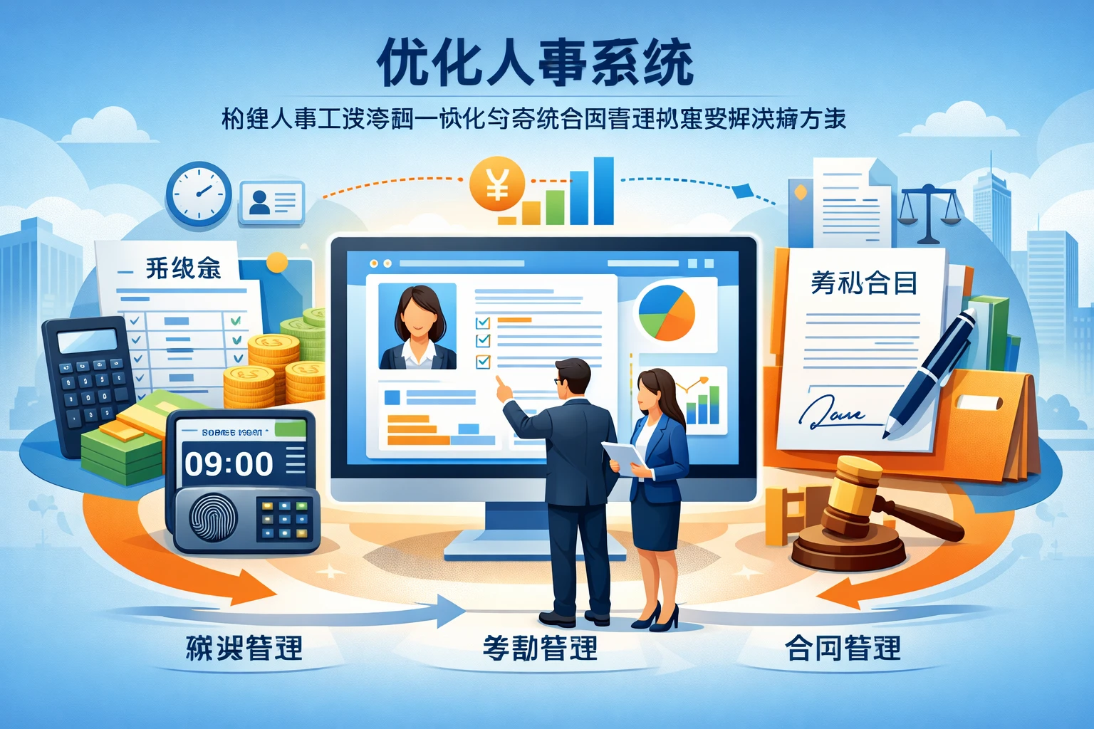 优化人事系统：构建人事工资考勤一体化与劳动合同管理的高效解决方案