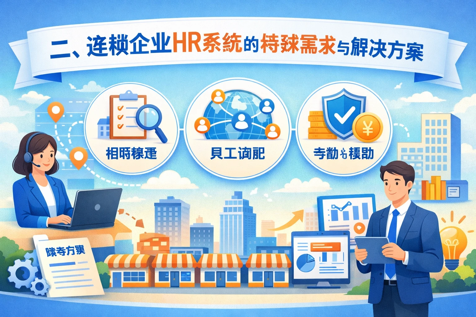 二、连锁企业HR系统的特殊需求与解决方案