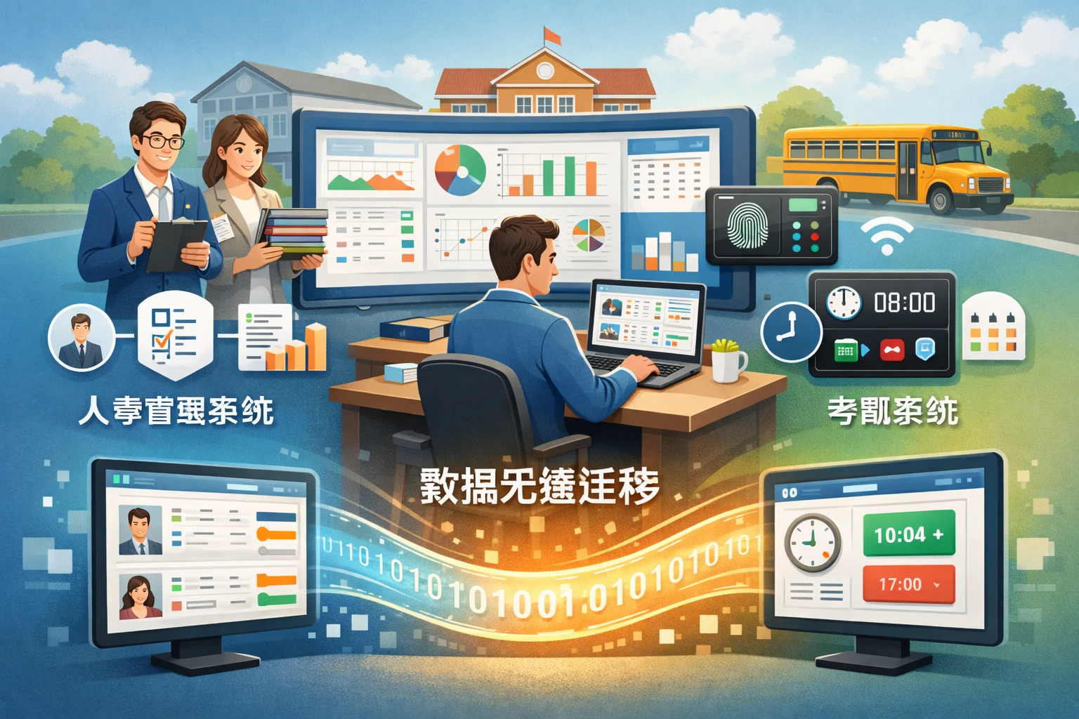 K12教育机构如何通过人事管理系统与考勤系统优化运营并实现数据无缝迁移
