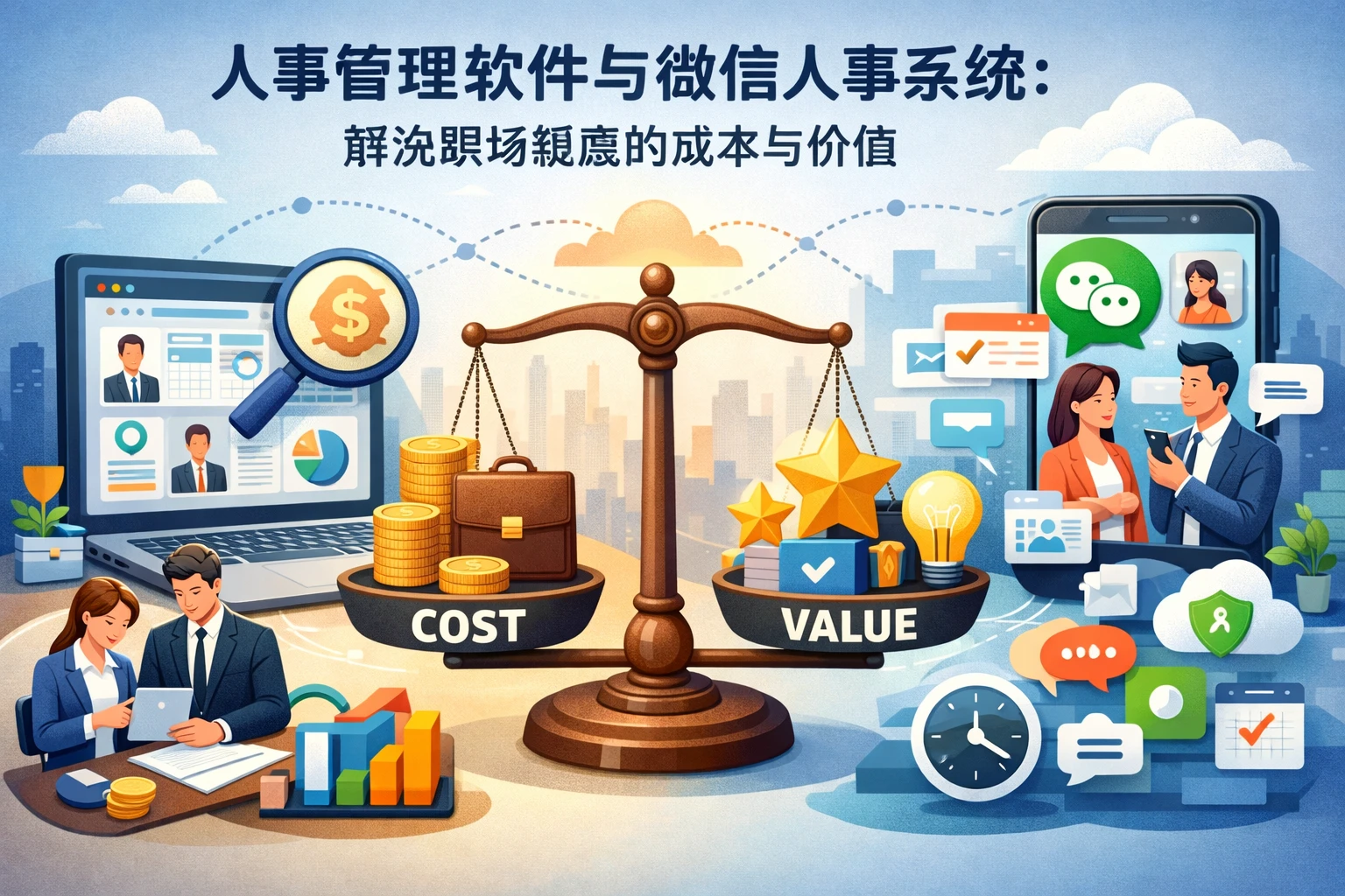 人事管理软件与微信人事系统:解决职场疑虑的成本与价值