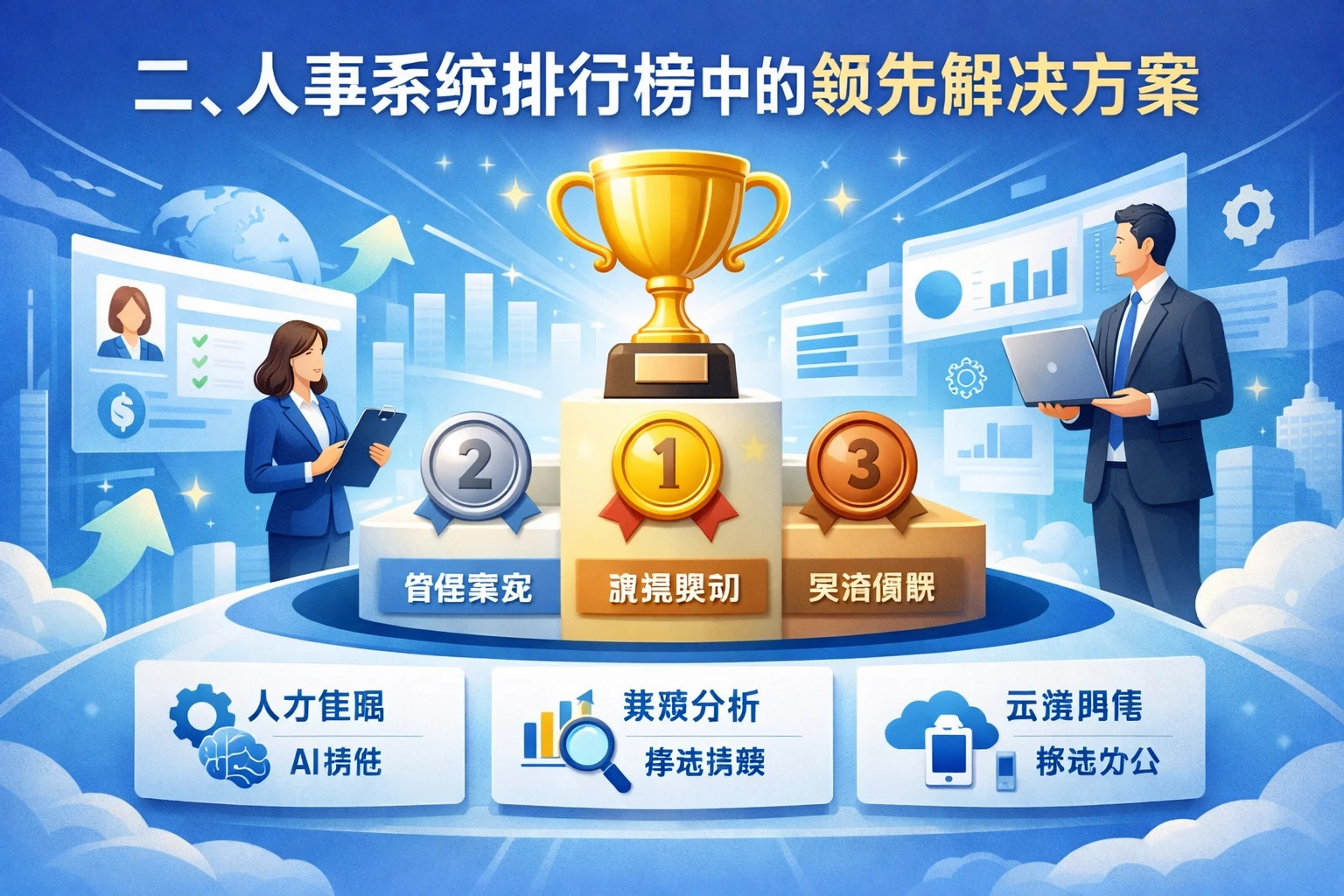 二、人事系统排行榜中的领先解决方案