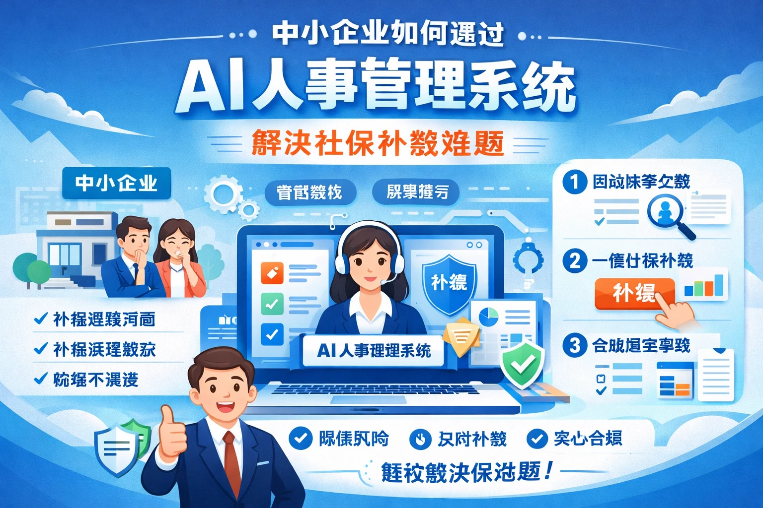 中小企业如何通过AI人事管理系统解决社保补缴难题