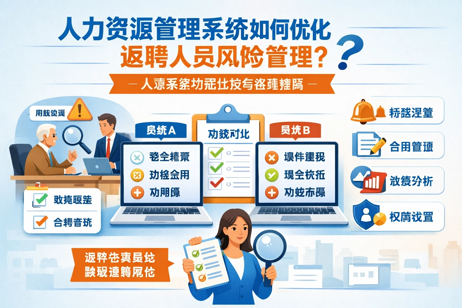 人力资源管理系统如何优化返聘人员风险管理：人事系统功能比较与选择指南