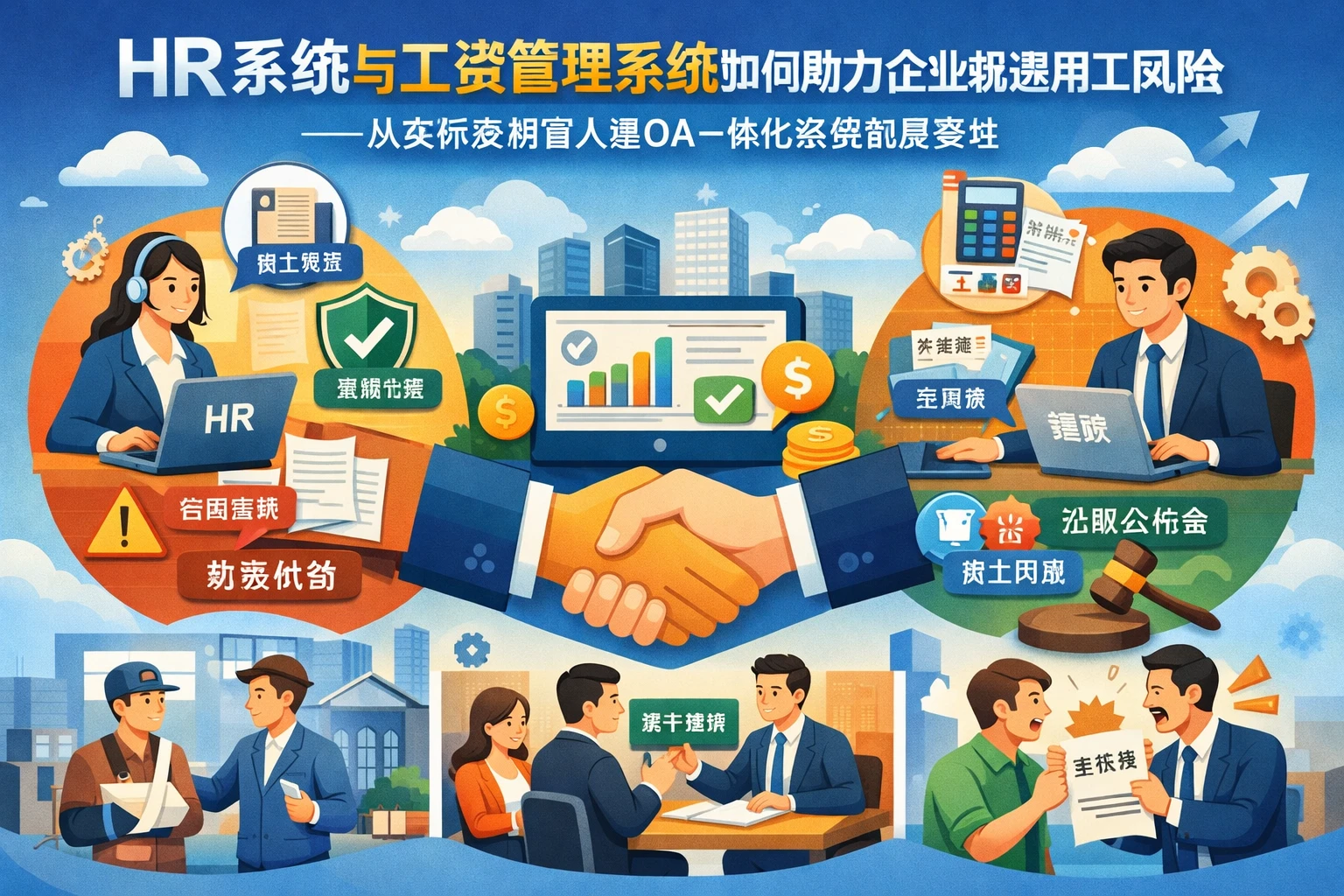 HR系统与工资管理系统如何助力企业规避用工风险——从实际案例看人事OA一体化系统的重要性
