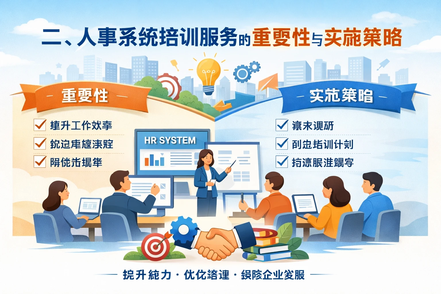 二、人事系统培训服务的重要性与实施策略