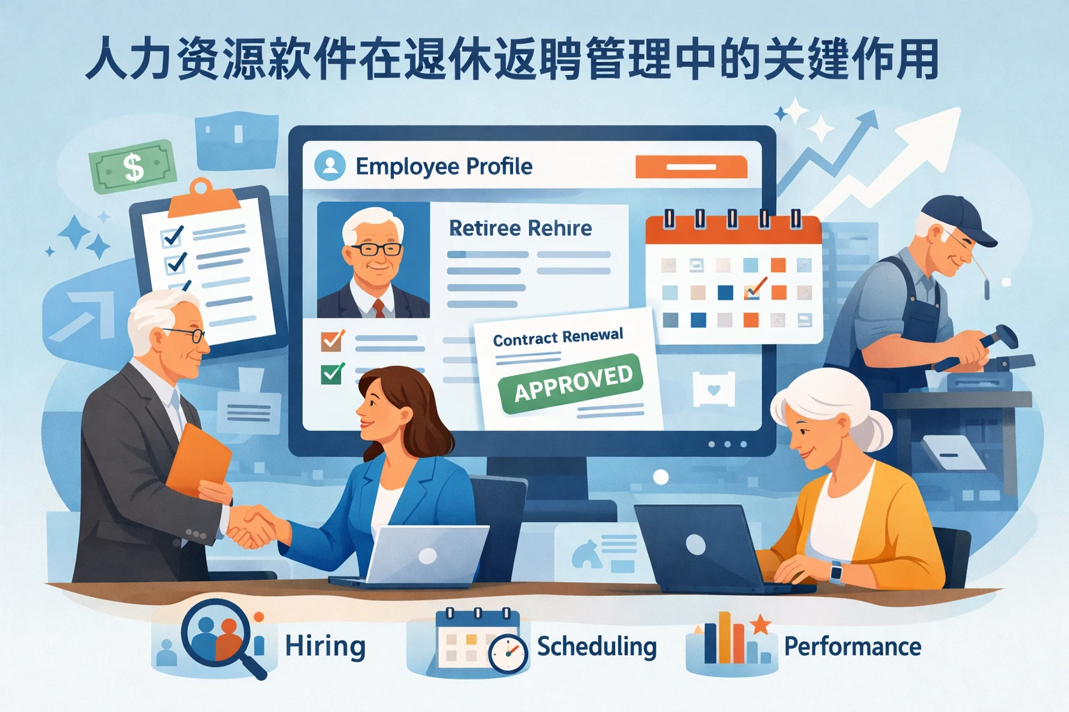 人力资源软件在退休返聘管理中的关键作用