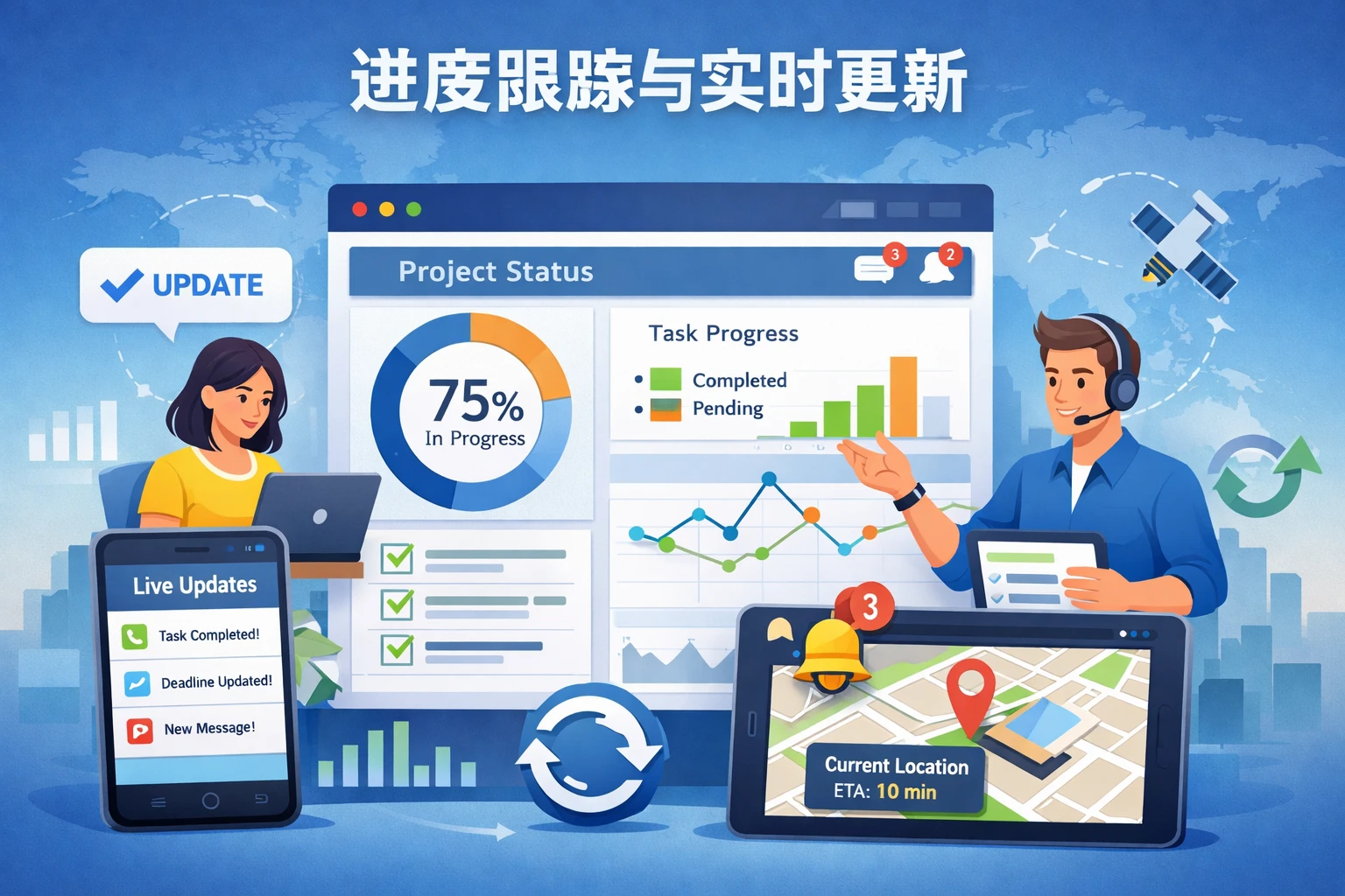 进度跟踪与实时更新