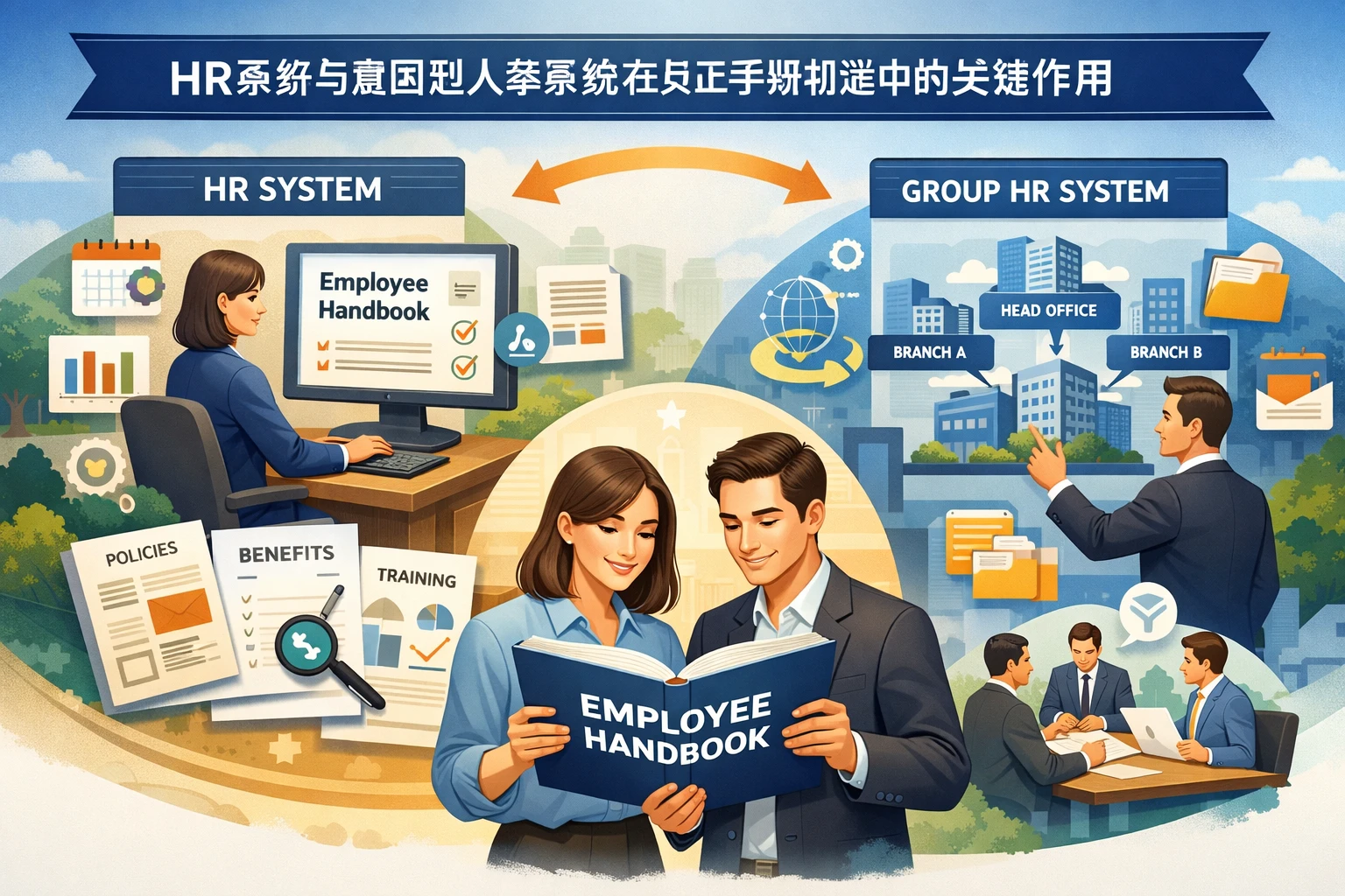 HR系统与集团型人事系统在员工手册制定中的关键作用