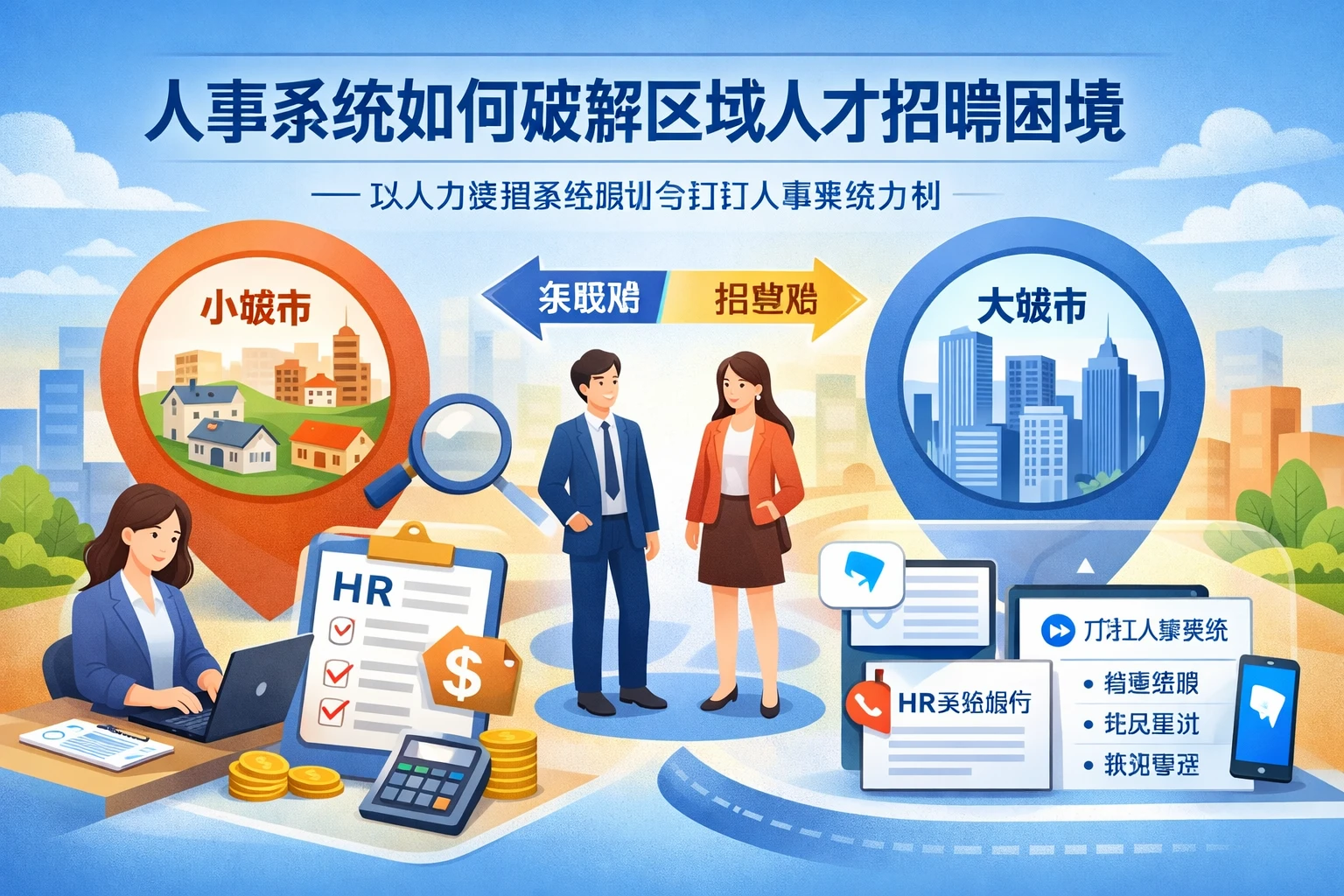 人事系统如何破解区域人才招聘困境——以人力资源系统报价与钉钉人事系统为例