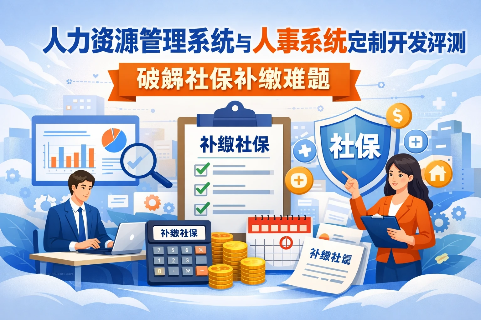 人力资源管理系统与人事系统定制开发评测：破解社保补缴难题