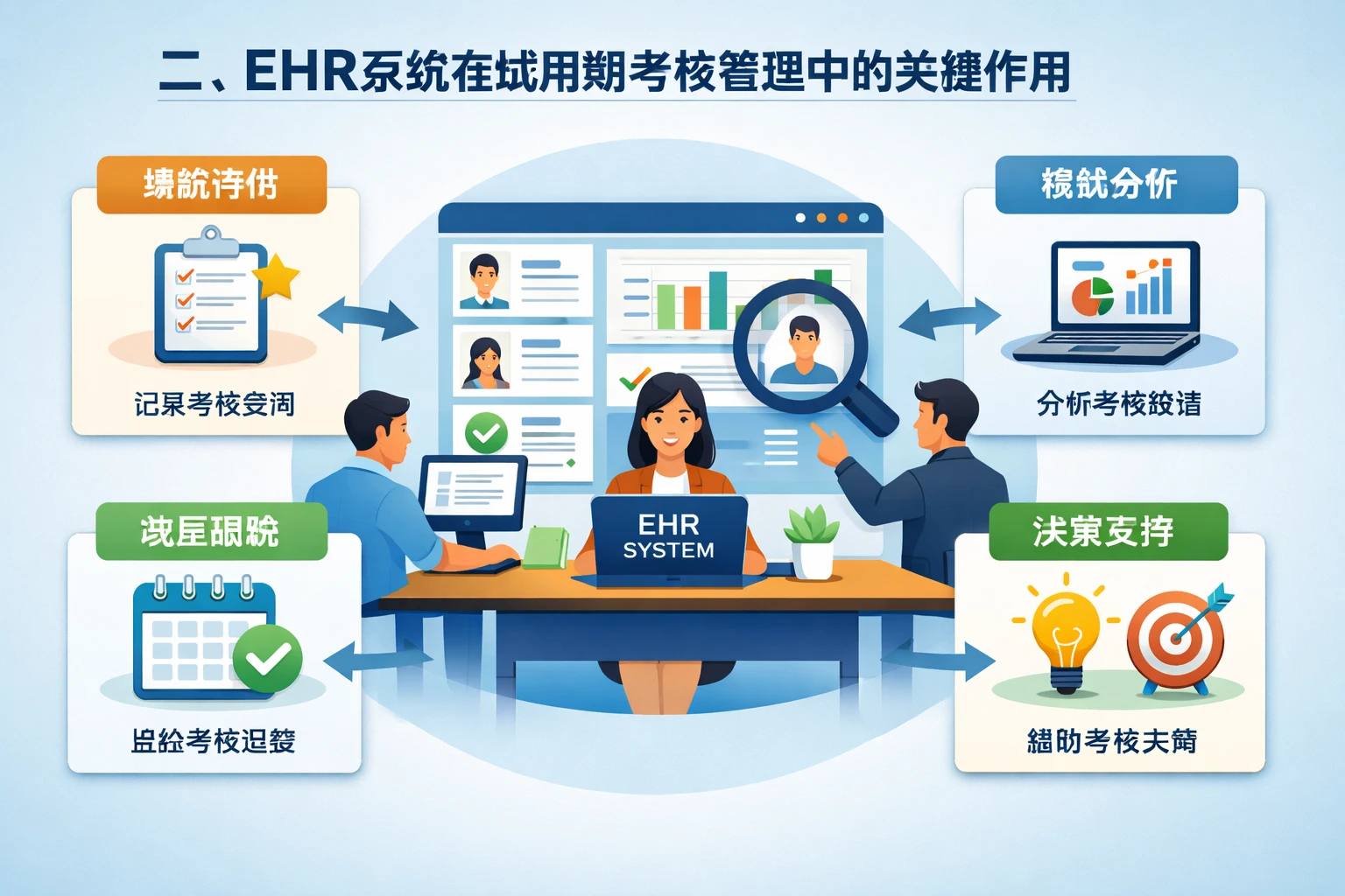 二、EHR系统在试用期考核管理中的关键作用