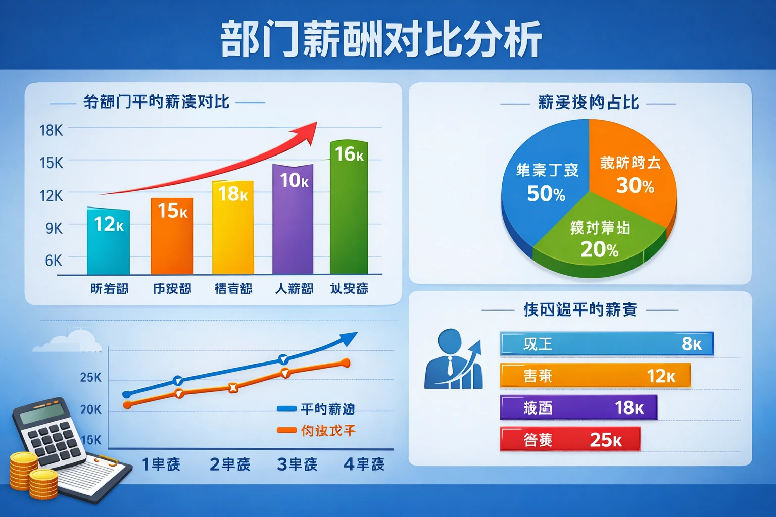 部门薪酬对比分析