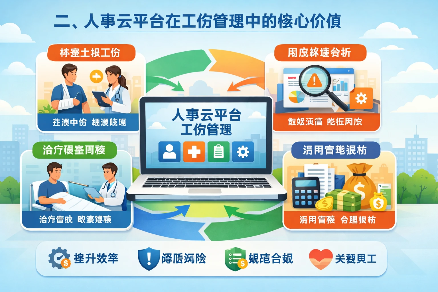 二、人事云平台在工伤管理中的核心价值