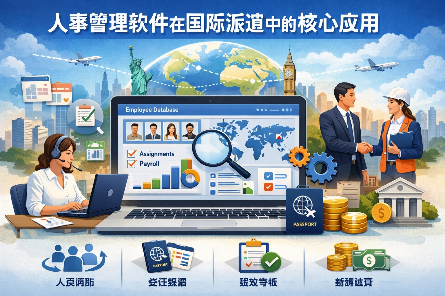人事管理软件在国际派遣中的核心应用