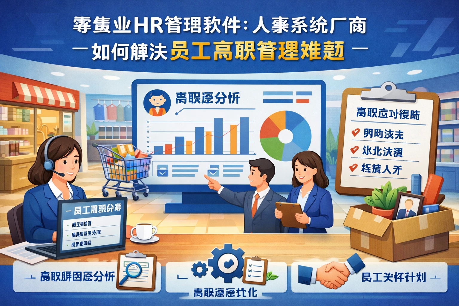 零售业HR管理软件:人事系统厂商如何解决员工离职管理难题