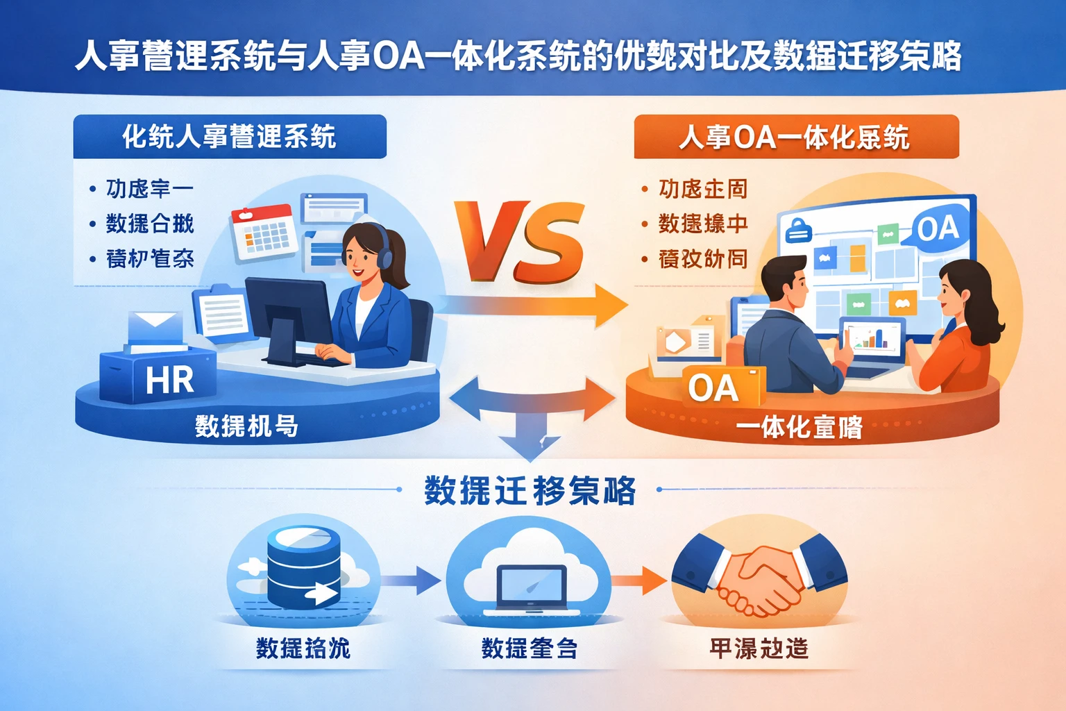 人事管理系统与人事OA一体化系统的优势对比及数据迁移策略