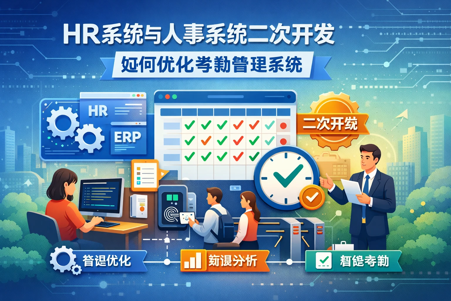 HR系统与人事系统二次开发如何优化考勤管理系统