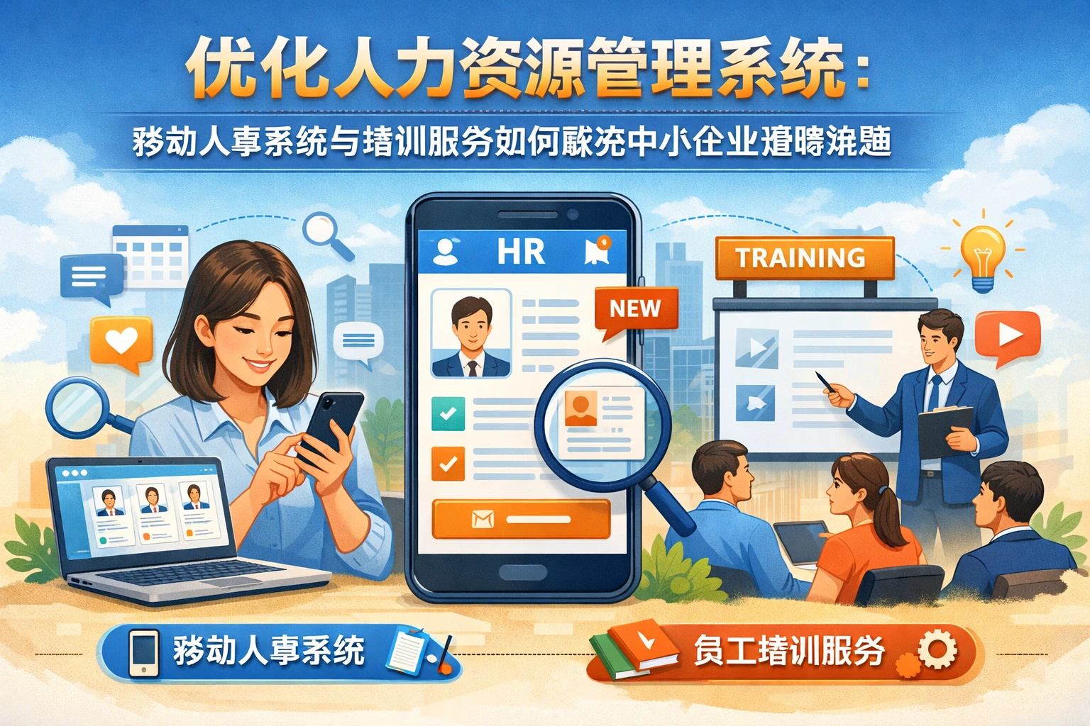 优化人力资源管理系统：移动人事系统与培训服务如何解决中小企业招聘难题