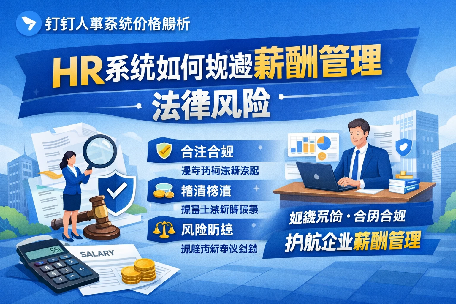 钉钉人事系统价格解析：HR系统如何规避薪酬管理法律风险