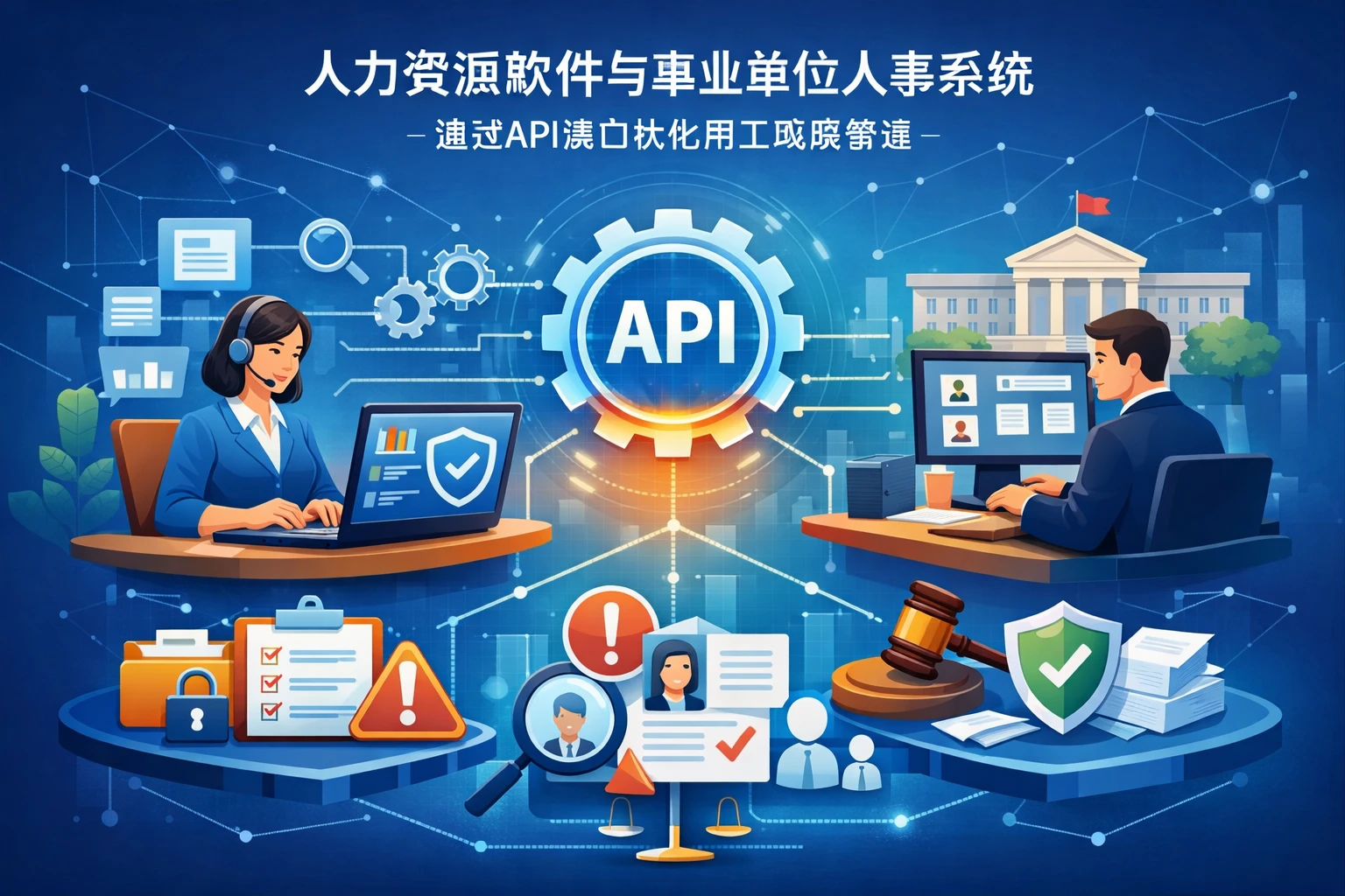 人力资源软件与事业单位人事系统：通过API接口优化用工风险管理