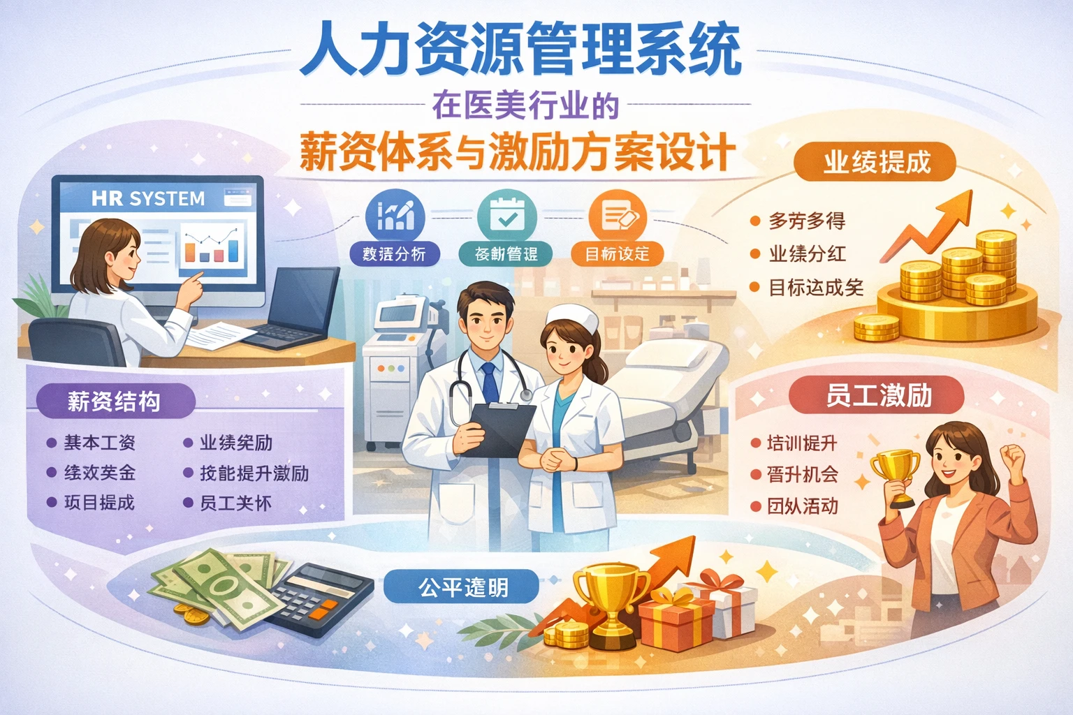人力资源管理系统在医美行业的薪资体系与激励方案设计
