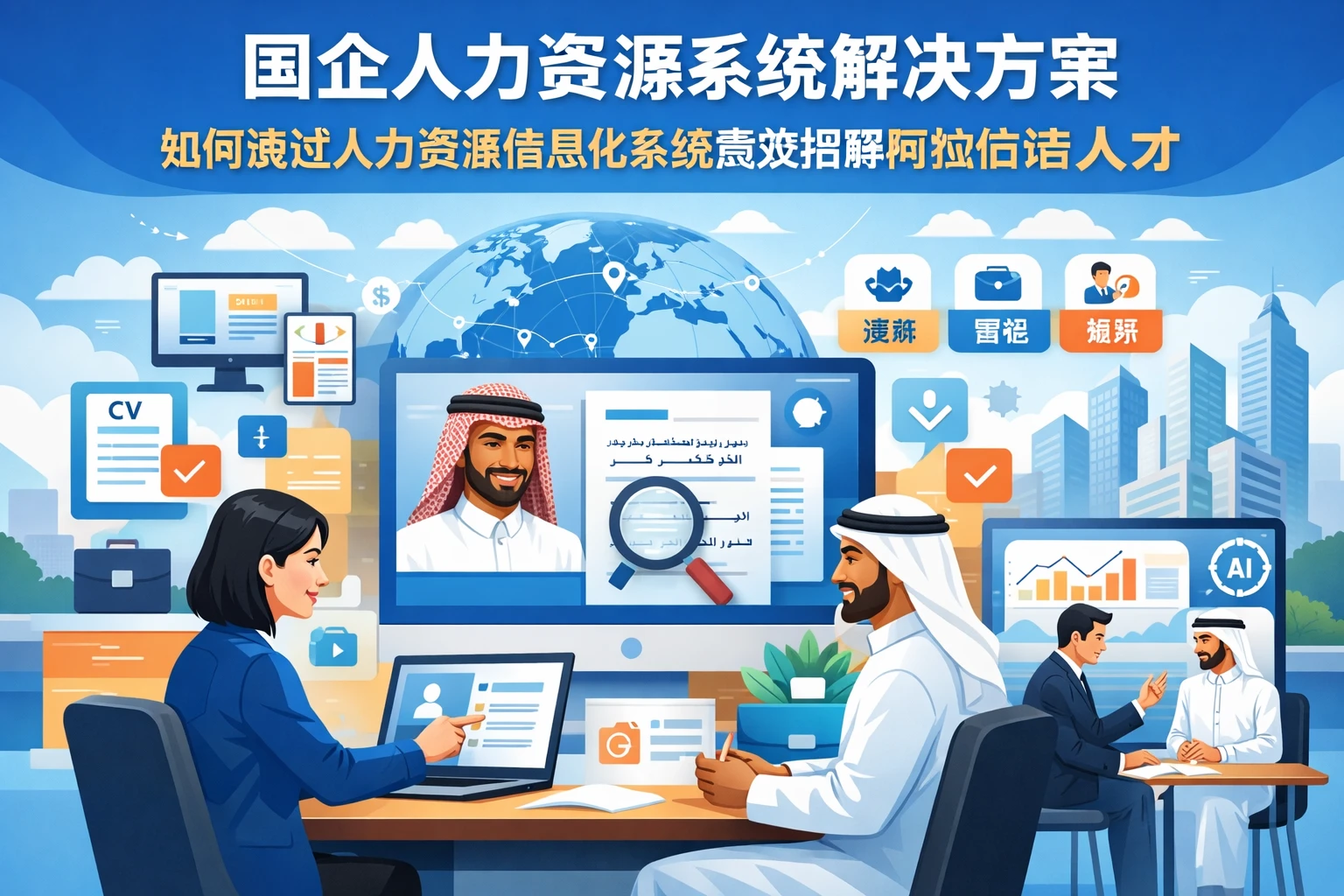 国企人力资源系统解决方案：如何通过人力资源信息化系统高效招聘阿拉伯语人才