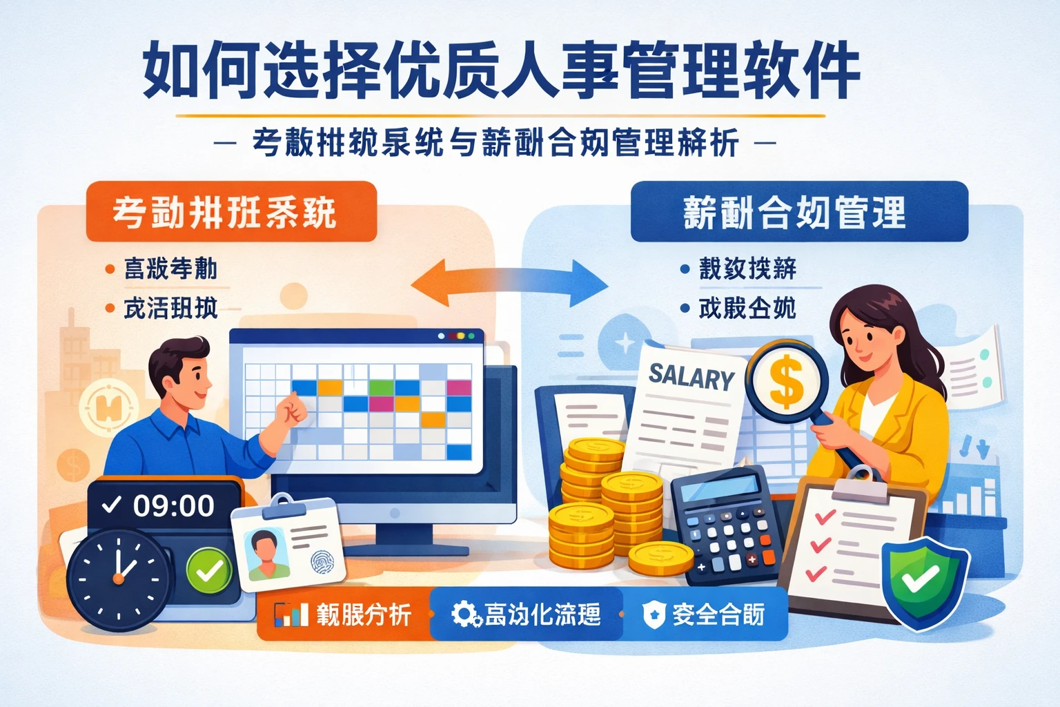 如何选择优质人事管理软件：考勤排班系统与薪酬合规管理解析
