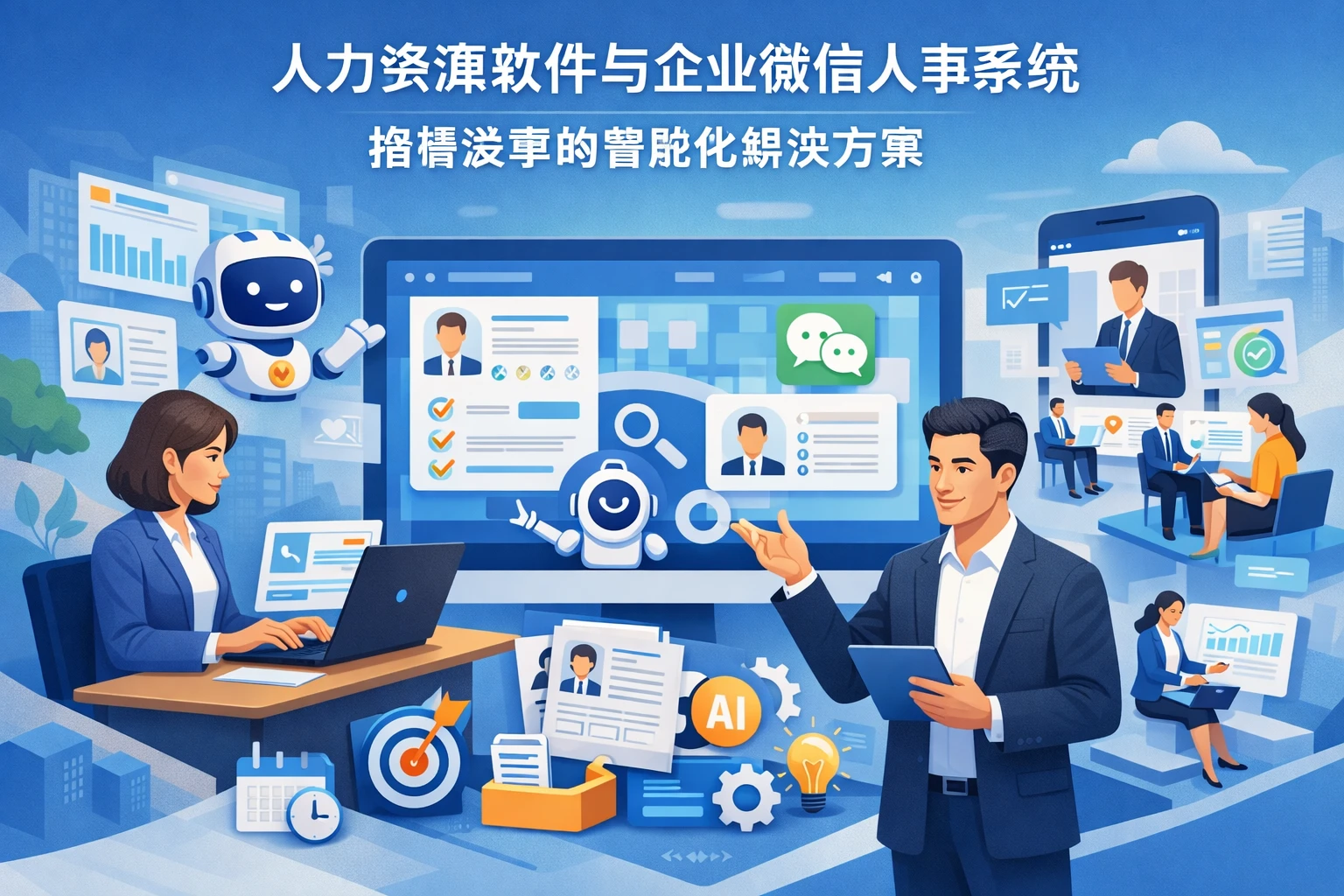 人力资源软件与企业微信人事系统：招聘淡季的智能化解决方案