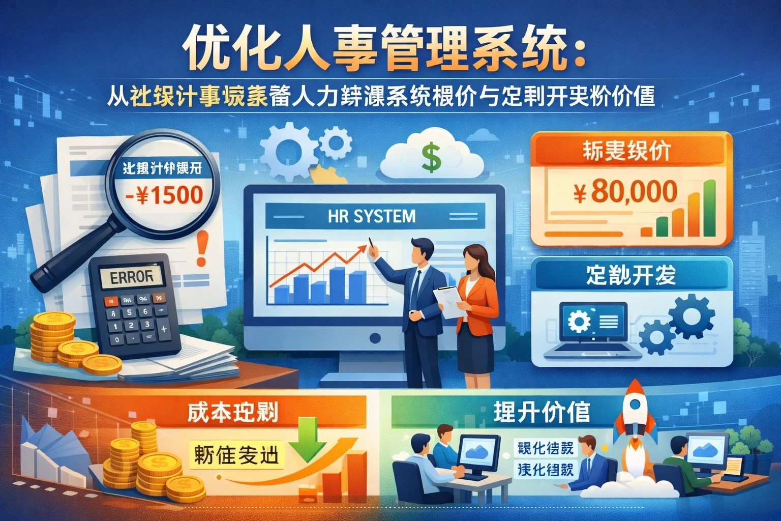 优化人事管理系统：从社保计算误差看人力资源系统报价与定制开发价值