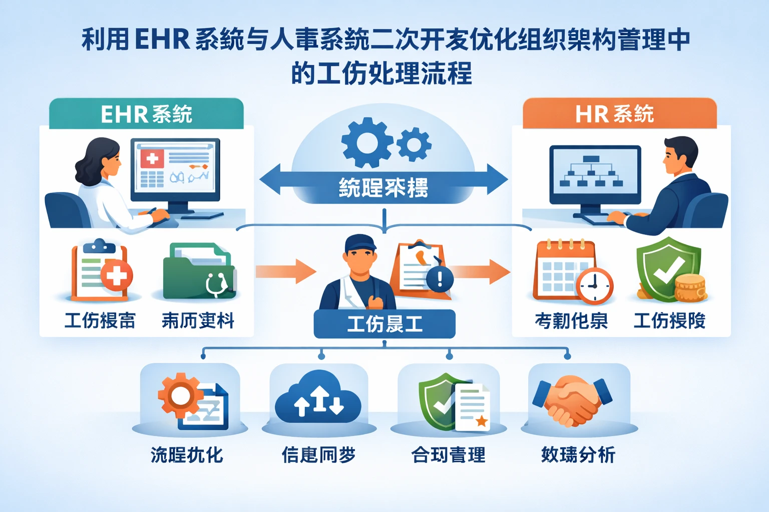 利用EHR系统与人事系统二次开发优化组织架构管理中的工伤处理流程