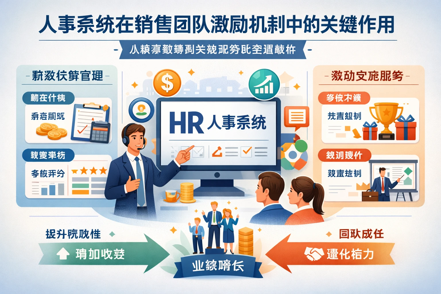 人事系统在销售团队激励机制中的关键作用：从薪资核算到实施服务的全面解析