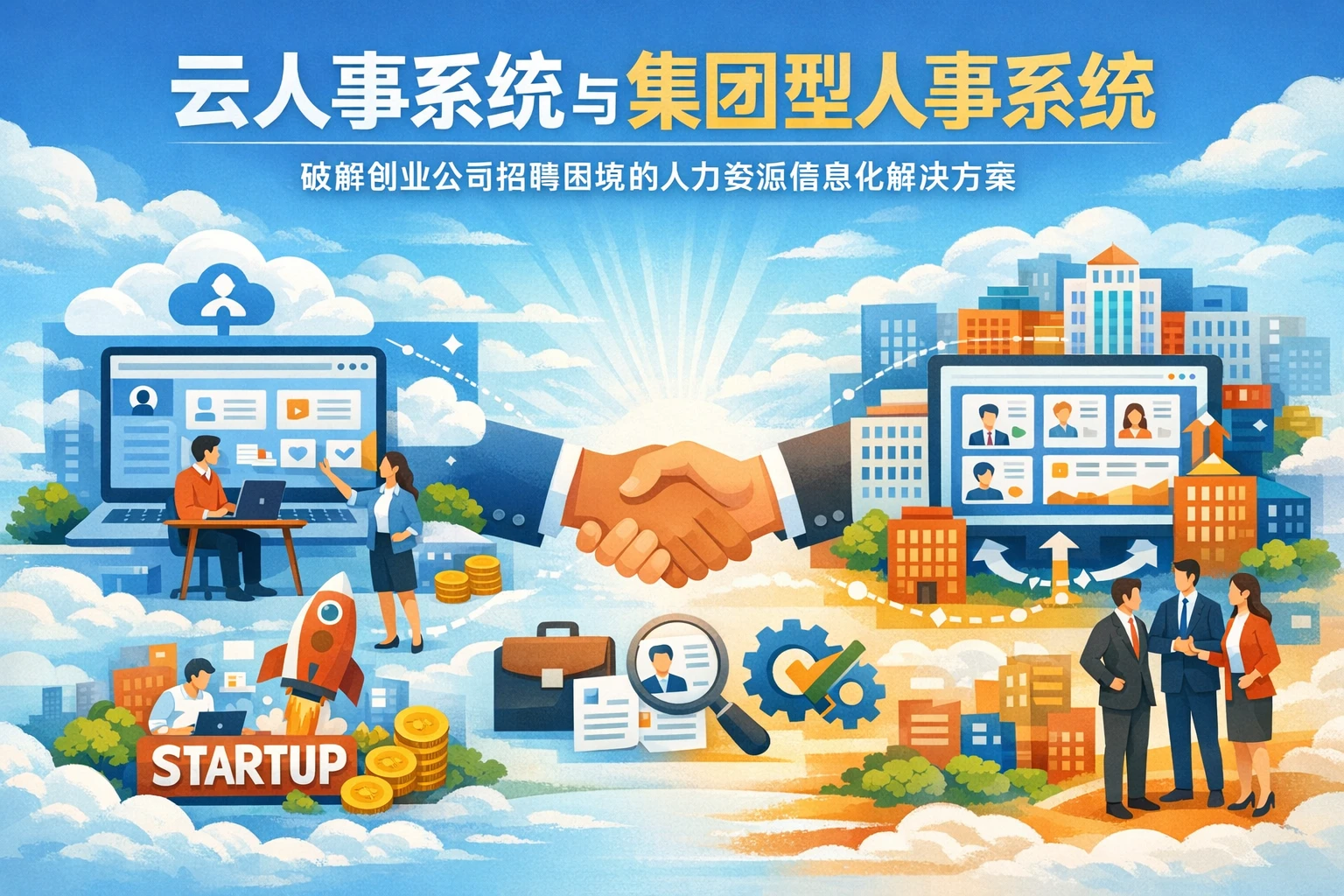 云人事系统与集团型人事系统:破解创业公司招聘困境的人力资源信息化解决方案