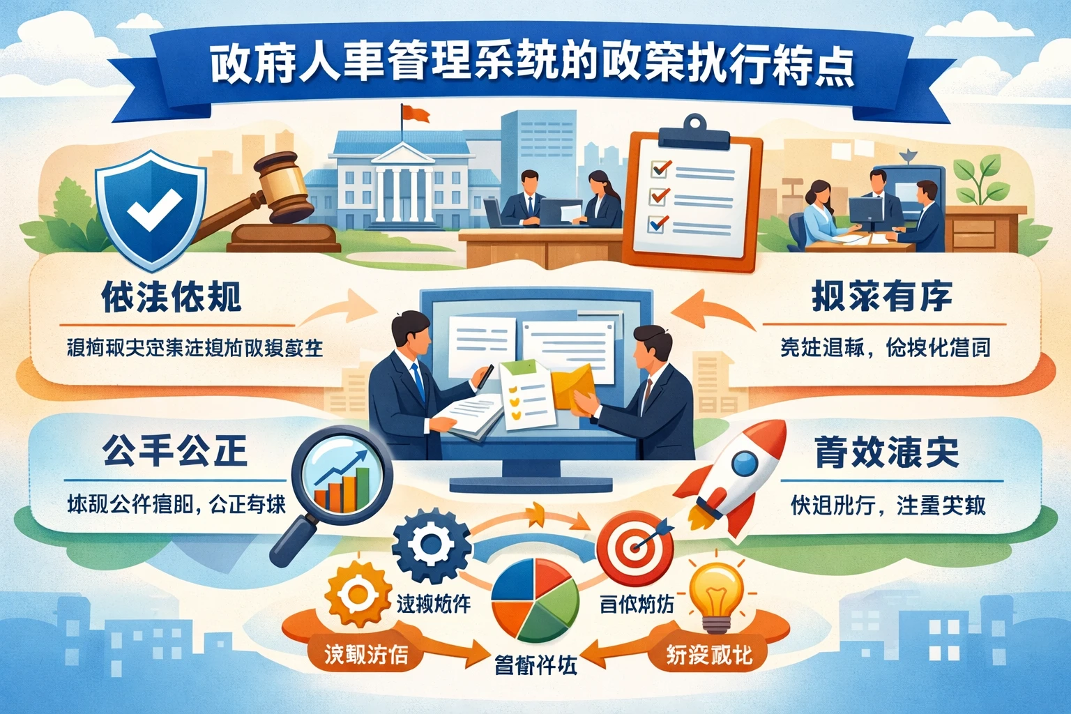 政府人事管理系统的政策执行特点