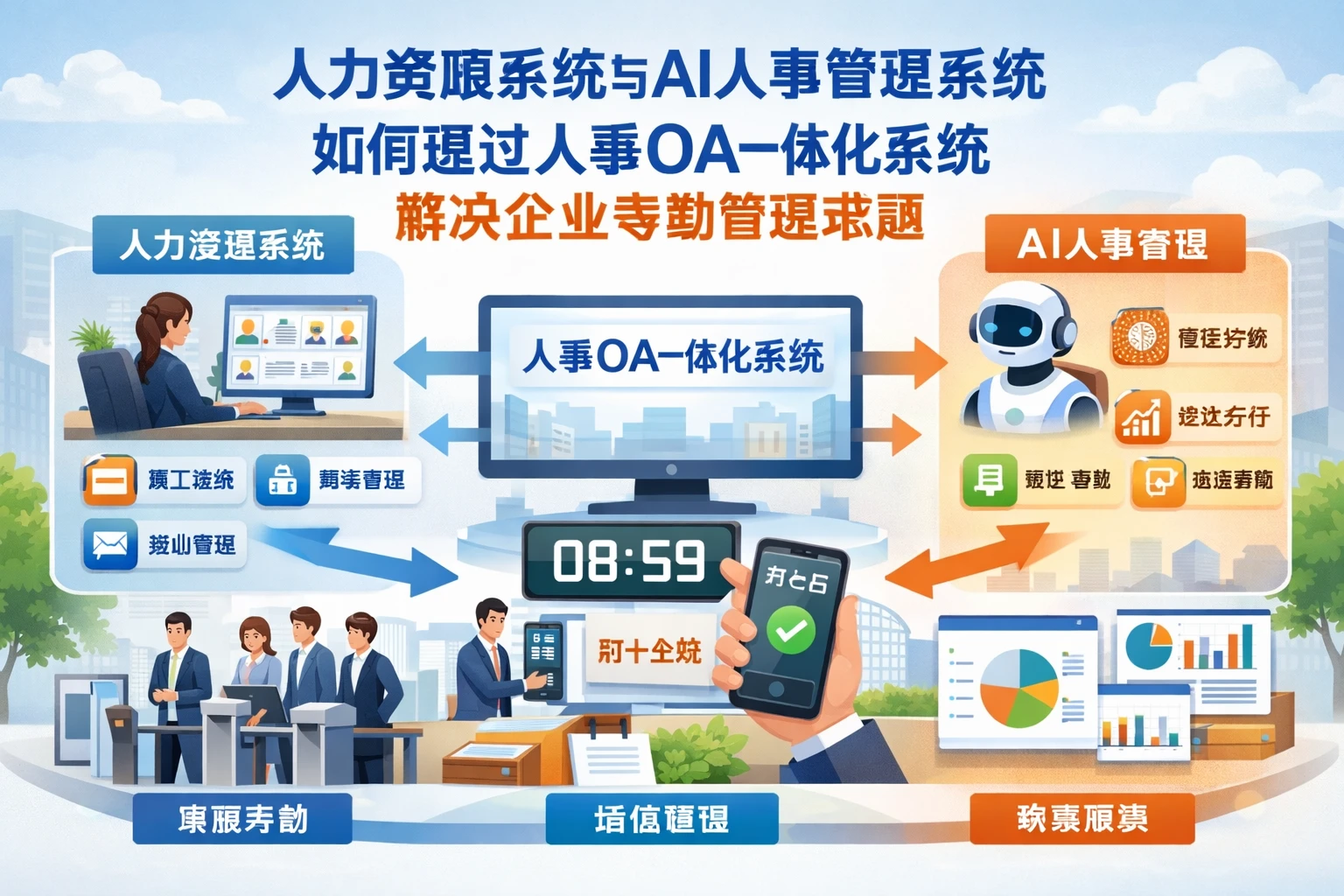 人力资源系统与AI人事管理系统如何通过人事OA一体化系统解决企业考勤管理难题