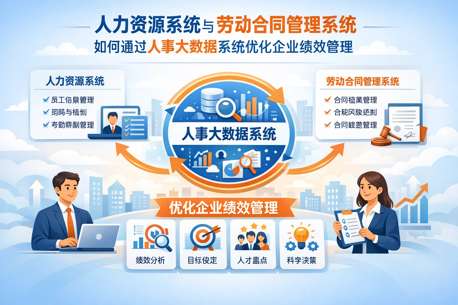 人力资源系统与劳动合同管理系统如何通过人事大数据系统优化企业绩效管理