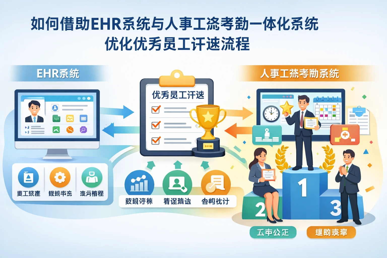 如何借助EHR系统与人事工资考勤一体化系统优化优秀员工评选流程