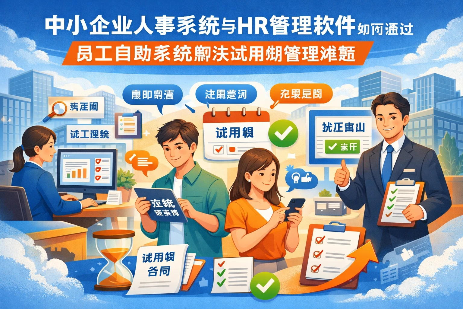 中小企业人事系统与HR管理软件如何通过员工自助系统解决试用期管理难题