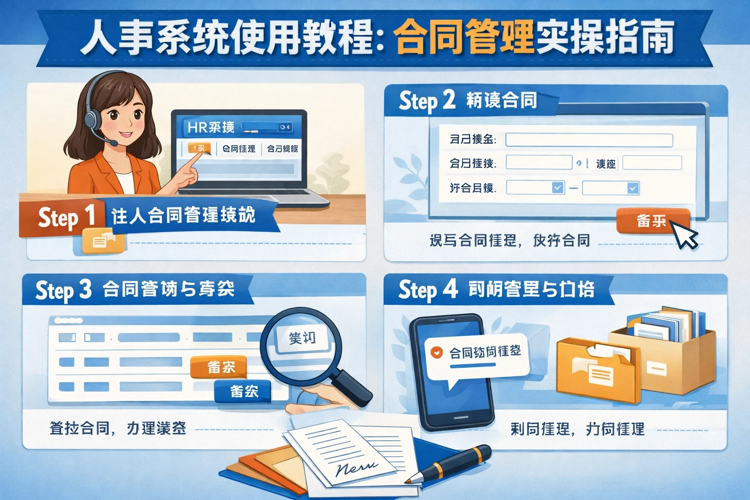 人事系统使用教程：合同管理实操指南