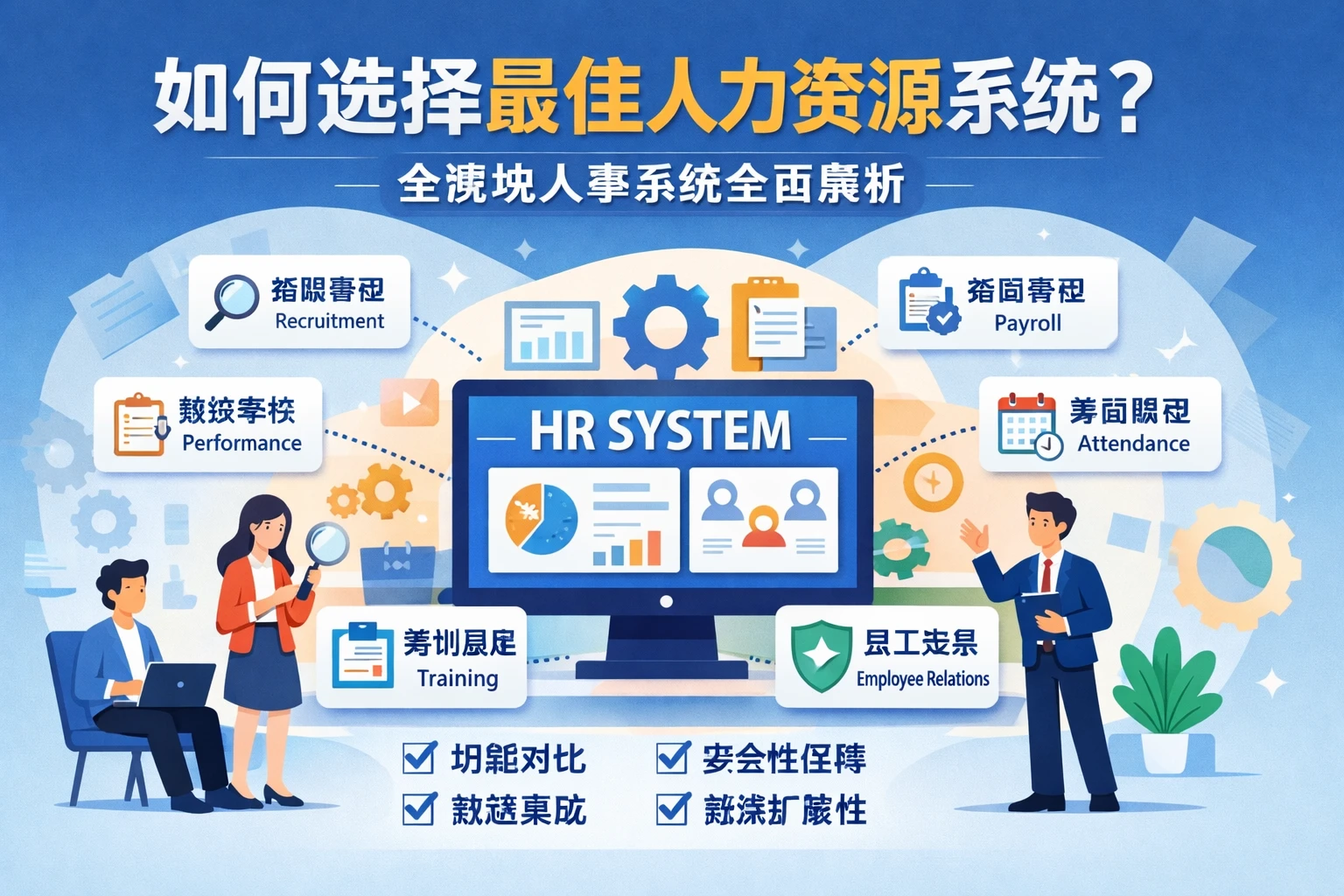 如何选择最佳人力资源系统？全模块人事系统全面解析