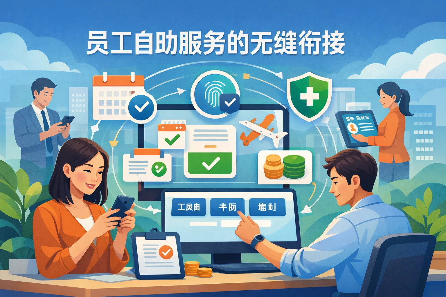 员工自助服务的无缝衔接