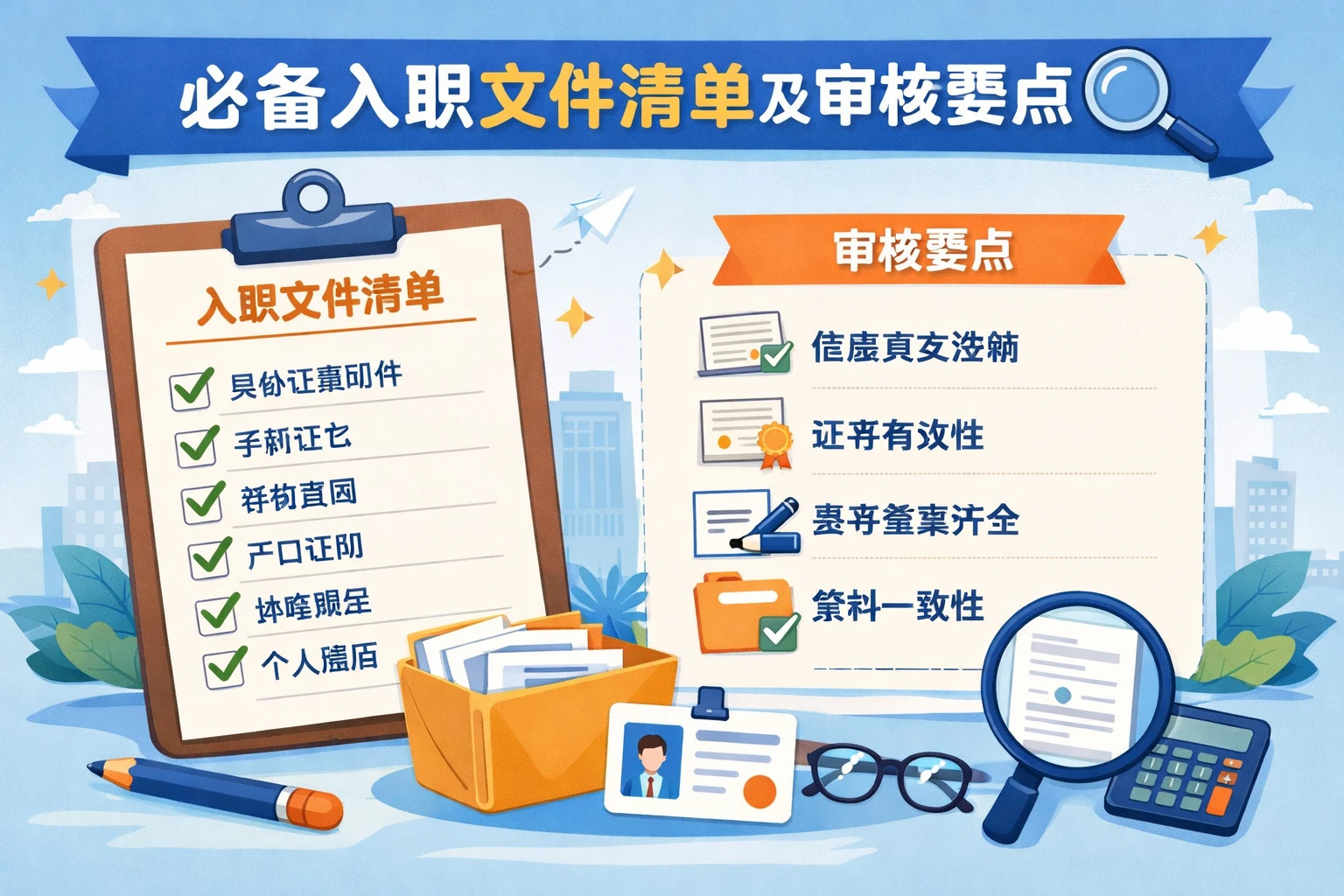 必备入职文件清单及审核要点