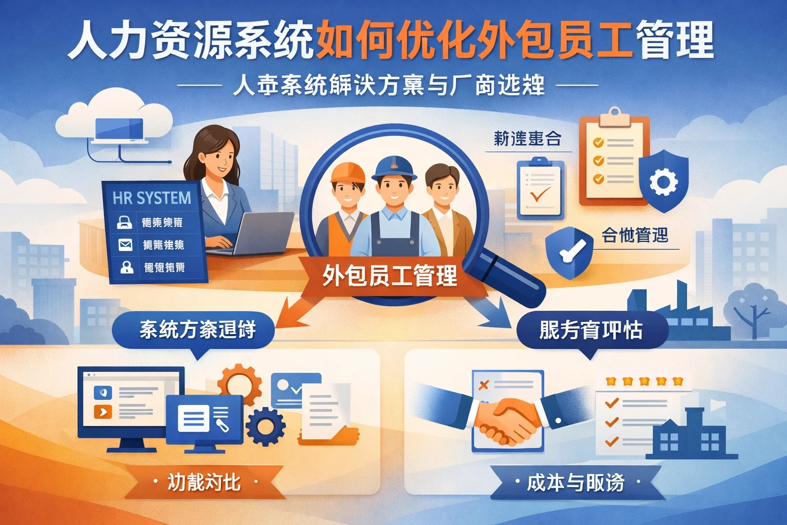 人力资源系统如何优化外包员工管理：人事系统解决方案与厂商选择